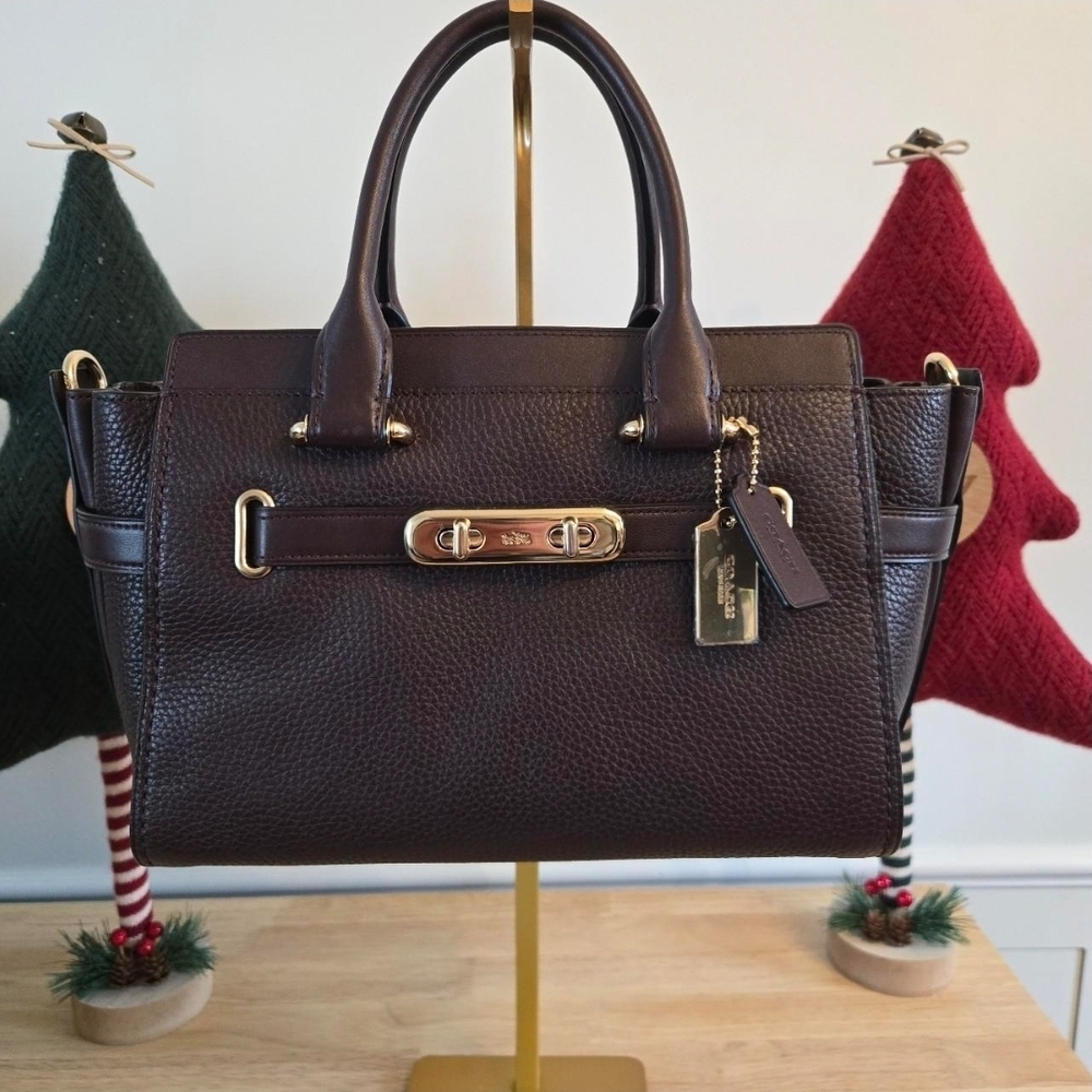 Coach Swagger 27 (Style 87295) Oxblood.